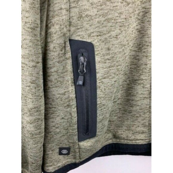 Stormtech Mens Fleece Sweater Hoodie Gray Full Zip NWT - Picture 3 of 6